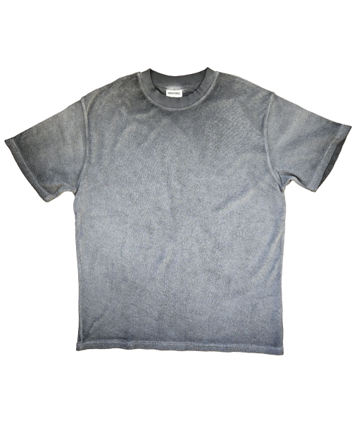 GARMENT DYED VINTAGE WASHED TERRY KNIT UNISEX TEE  - 100% COTTON TERRY KNIT