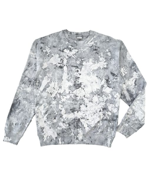 MARBLE DYED MIDWEIGHT UNISEX PULLOVER CREWNECK SWEATSHIRT 
