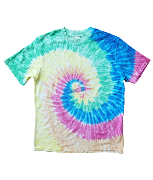 TIE DYE TERRY KNIT UNISEX TEE - 100% COTTON             